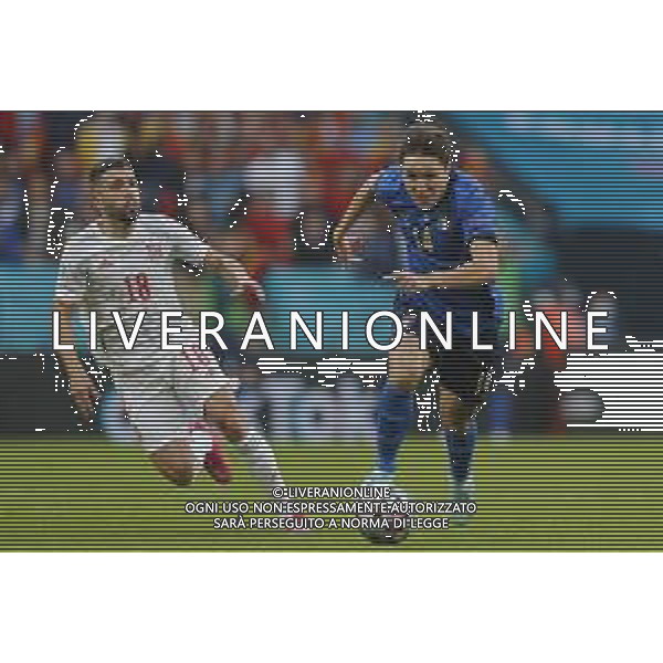 Campionato Europeo UEFA EURO 2020 gara semifinale ITALIA - SPAGNA del 06/07/2021 - nella foto: Chiesa Federico(Italia) ©Claudio Zamagni/Agenzia Aldo Liverani s.a.s. during European UEFA Championship - UEFA Euro 2020 semifinal soccer match between Italy and Spain at Wembley Stadium in London on July 06 2021 photo credit by Claudio Zamagni/Aldo Liverani Photo Agency /AGENZIA ALDO LIVERANI SAS