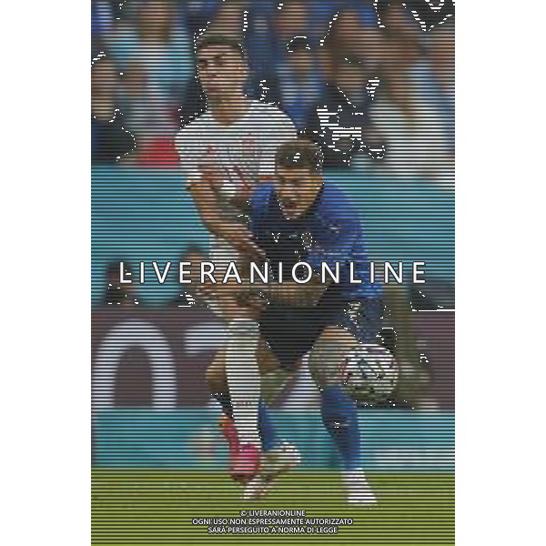 Campionato Europeo UEFA EURO 2020 gara semifinale ITALIA - SPAGNA del 06/07/2021 - nella foto: Di Lorenzo Giovanni(Italia) ©Claudio Zamagni/Agenzia Aldo Liverani s.a.s. during European UEFA Championship - UEFA Euro 2020 semifinal soccer match between Italy and Spain at Wembley Stadium in London on July 06 2021 photo credit by Claudio Zamagni/Aldo Liverani Photo Agency /AGENZIA ALDO LIVERANI SAS