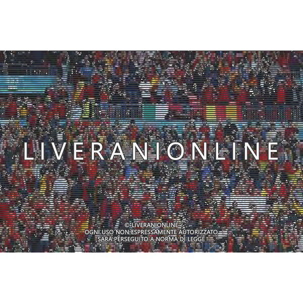 Campionato Europeo UEFA EURO 2020 gara semifinale ITALIA - SPAGNA del 06/07/2021 - nella foto: tifoserie - tifosi spagnoli sugli spalti ©Claudio Zamagni/Agenzia Aldo Liverani s.a.s. during European UEFA Championship - UEFA Euro 2020 semifinal soccer match between Italy and Spain at Wembley Stadium in London on July 06 2021 photo credit by Claudio Zamagni/Aldo Liverani Photo Agency /AGENZIA ALDO LIVERANI SAS