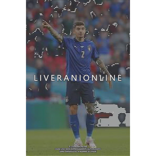 Campionato Europeo UEFA EURO 2020 gara semifinale ITALIA - SPAGNA del 06/07/2021 - nella foto: Di Lorenzo Giovanni(Italia) ©Claudio Zamagni/Agenzia Aldo Liverani s.a.s. during European UEFA Championship - UEFA Euro 2020 semifinal soccer match between Italy and Spain at Wembley Stadium in London on July 06 2021 photo credit by Claudio Zamagni/Aldo Liverani Photo Agency /AGENZIA ALDO LIVERANI SAS