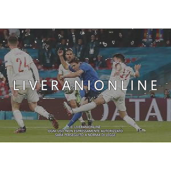 Campionato Europeo UEFA EURO 2020 gara semifinale ITALIA - SPAGNA del 06/07/2021 - nella foto: goal Chiesa Federico(Italia) ©Claudio Zamagni/Agenzia Aldo Liverani s.a.s. during European UEFA Championship - UEFA Euro 2020 semifinal soccer match between Italy and Spain at Wembley Stadium in London on July 06 2021 photo credit by Claudio Zamagni/Aldo Liverani Photo Agency /AGENZIA ALDO LIVERANI SAS