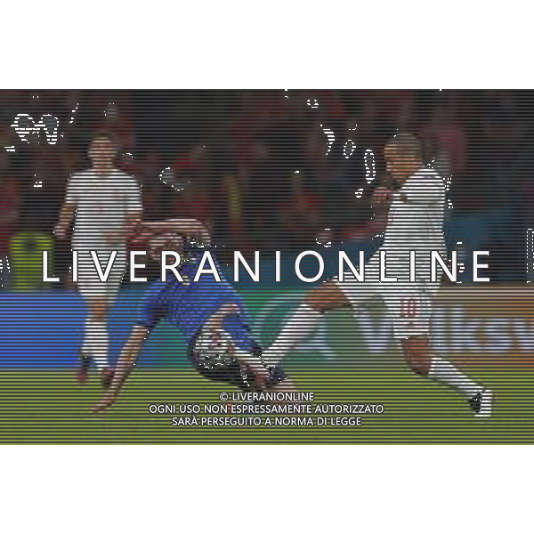 Campionato Europeo UEFA EURO 2020 gara semifinale ITALIA - SPAGNA del 06/07/2021 - nella foto: Belotti Andrea(Italia) Thiago Alcantara ©Claudio Zamagni/Agenzia Aldo Liverani s.a.s. during European UEFA Championship - UEFA Euro 2020 semifinal soccer match between Italy and Spain at Wembley Stadium in London on July 06 2021 photo credit by Claudio Zamagni/Aldo Liverani Photo Agency /AGENZIA ALDO LIVERANI SAS