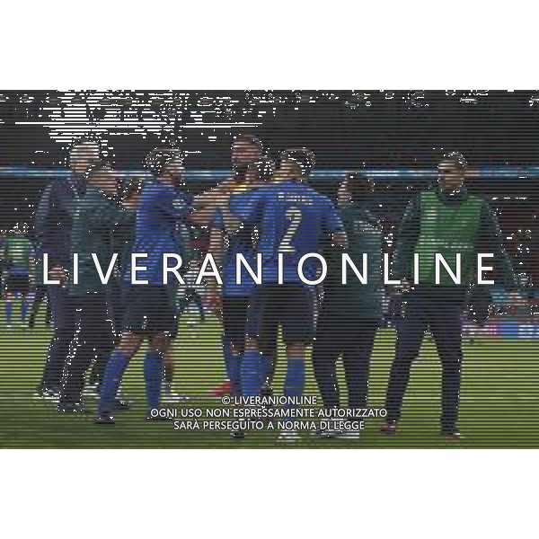 Campionato Europeo UEFA EURO 2020 gara semifinale ITALIA - SPAGNA del 06/07/2021 - nella foto: esultanza finale italia ©Claudio Zamagni/Agenzia Aldo Liverani s.a.s. during European UEFA Championship - UEFA Euro 2020 semifinal soccer match between Italy and Spain at Wembley Stadium in London on July 06 2021 photo credit by Claudio Zamagni/Aldo Liverani Photo Agency /AGENZIA ALDO LIVERANI SAS