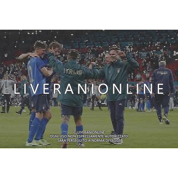 Campionato Europeo UEFA EURO 2020 gara semifinale ITALIA - SPAGNA del 06/07/2021 - nella foto: esultanza finale italia ©Claudio Zamagni/Agenzia Aldo Liverani s.a.s. during European UEFA Championship - UEFA Euro 2020 semifinal soccer match between Italy and Spain at Wembley Stadium in London on July 06 2021 photo credit by Claudio Zamagni/Aldo Liverani Photo Agency /AGENZIA ALDO LIVERANI SAS