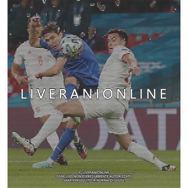 Campionato Europeo UEFA EURO 2020 gara semifinale ITALIA - SPAGNA del 06/07/2021 - nella foto: goal Chiesa Federico(Italia) ©Claudio Zamagni/Agenzia Aldo Liverani s.a.s. goal Chiesa Federico(Italia) during European UEFA Championship - UEFA Euro 2020 semifinal soccer match between Italy and Spain at Wembley Stadium in London on July 06 2021 photo credit by Claudio Zamagni/Aldo Liverani Photo Agency