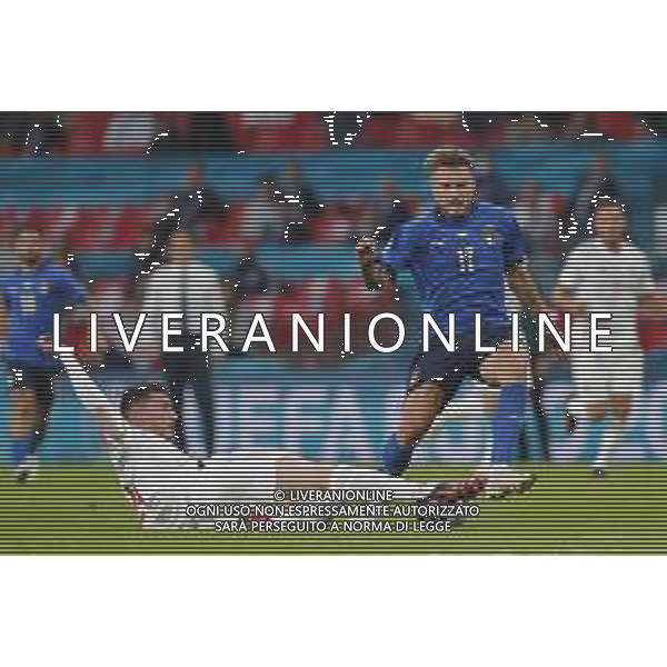 Campionato Europeo UEFA EURO 2020 gara semifinale ITALIA - SPAGNA del 06/07/2021 - nella foto: Immobile Ciro(Italia) ©Claudio Zamagni/Agenzia Aldo Liverani s.a.s. Immobile Ciro(Italia) during European UEFA Championship - UEFA Euro 2020 semifinal soccer match between Italy and Spain at Wembley Stadium in London on July 06 2021 photo credit by Claudio Zamagni/Aldo Liverani Photo Agency