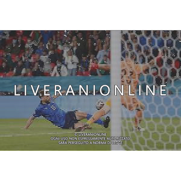 Campionato Europeo UEFA EURO 2020 gara semifinale ITALIA - SPAGNA del 06/07/2021 - nella foto: occasione Berardi Domenico(Italia) ©Claudio Zamagni/Agenzia Aldo Liverani s.a.s. during European UEFA Championship - UEFA Euro 2020 semifinal soccer match between Italy and Spain at Wembley Stadium in London on July 06 2021 photo credit by Claudio Zamagni/Aldo Liverani Photo Agency