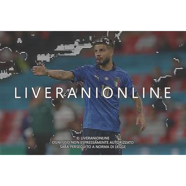 Campionato Europeo UEFA EURO 2020 gara semifinale ITALIA - SPAGNA del 06/07/2021 - nella foto: Insigne Lorenzo(Italia) ©Claudio Zamagni/Agenzia Aldo Liverani s.a.s. Insigne Lorenzo(Italia) during European UEFA Championship - UEFA Euro 2020 semifinal soccer match between Italy and Spain at Wembley Stadium in London on July 06 2021 photo credit by Claudio Zamagni/Aldo Liverani Photo Agency