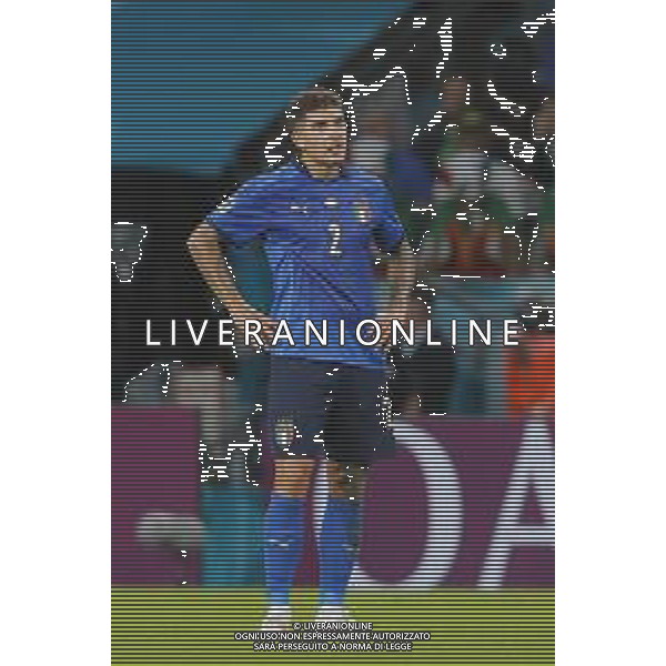 Campionato Europeo UEFA EURO 2020 gara semifinale ITALIA - SPAGNA del 06/07/2021 - nella foto: Di Lorenzo Giovanni(Italia) ©Claudio Zamagni/Agenzia Aldo Liverani s.a.s. Di Lorenzo Giovanni(Italia)during European UEFA Championship - UEFA Euro 2020 semifinal soccer match between Italy and Spain at Wembley Stadium in London on July 06 2021 photo credit by Claudio Zamagni/Aldo Liverani Photo Agency