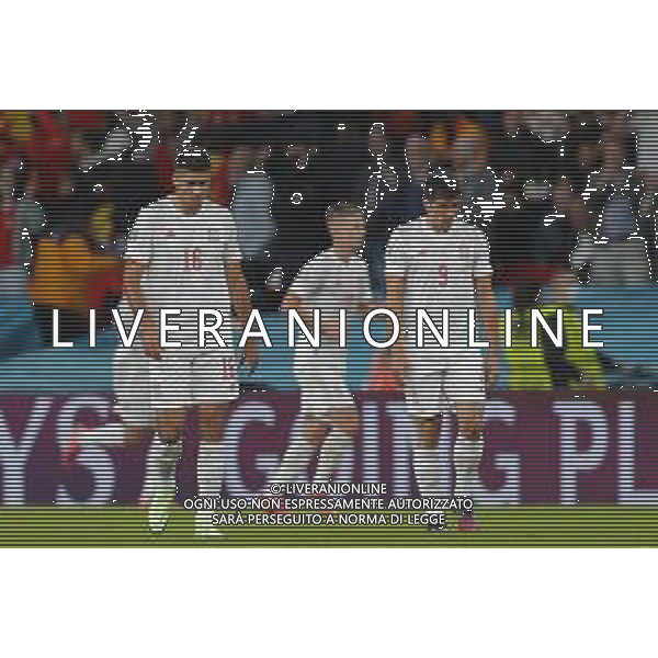 Campionato Europeo UEFA EURO 2020 gara semifinale ITALIA - SPAGNA del 06/07/2021 - nella foto: delusione Rodri e Gerard Moreno ©Claudio Zamagni/Agenzia Aldo Liverani s.a.s. during European UEFA Championship - UEFA Euro 2020 semifinal soccer match between Italy and Spain at Wembley Stadium in London on July 06 2021 photo credit by Claudio Zamagni/Aldo Liverani Photo Agency