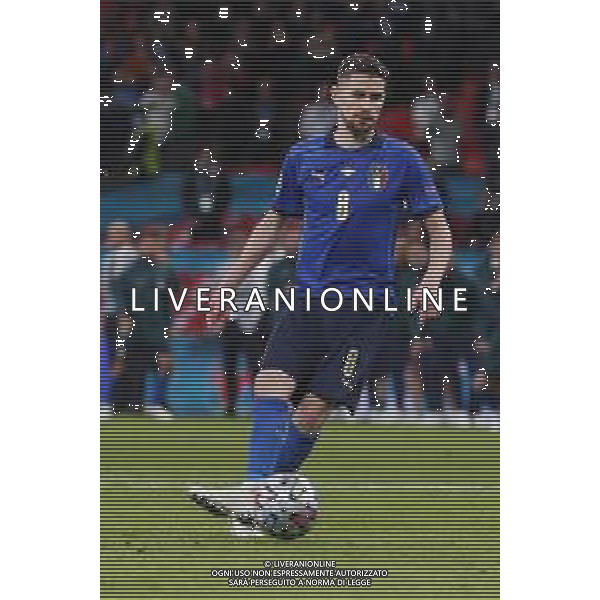 Campionato Europeo UEFA EURO 2020 gara semifinale ITALIA - SPAGNA del 06/07/2021 - nella foto: Jorginho(Italia) ©Claudio Zamagni/Agenzia Aldo Liverani s.a.s. Jorginho(Italia) during European UEFA Championship - UEFA Euro 2020 semifinal soccer match between Italy and Spain at Wembley Stadium in London on July 06 2021 photo credit by Claudio Zamagni/Aldo Liverani Photo Agency