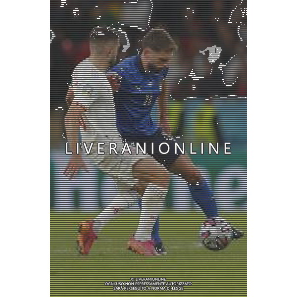 Campionato Europeo UEFA EURO 2020 gara semifinale ITALIA - SPAGNA del 06/07/2021 - nella foto: Berardi Domenico(Italia) ©Claudio Zamagni/Agenzia Aldo Liverani s.a.s. Berardi Domenico(Italia) during European UEFA Championship - UEFA Euro 2020 semifinal soccer match between Italy and Spain at Wembley Stadium in London on July 06 2021 photo credit by Claudio Zamagni/Aldo Liverani Photo Agency
