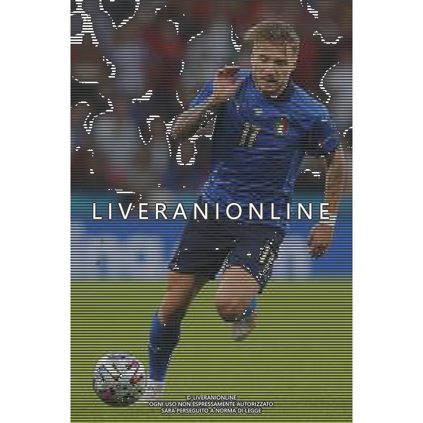 Campionato Europeo UEFA EURO 2020 gara semifinale ITALIA - SPAGNA del 06/07/2021 - nella foto: Immobile Ciro(Italia) ©Claudio Zamagni/Agenzia Aldo Liverani s.a.s. Immobile Ciro(Italia) during European UEFA Championship - UEFA Euro 2020 semifinal soccer match between Italy and Spain at Wembley Stadium in London on July 06 2021 photo credit by Claudio Zamagni/Aldo Liverani Photo Agency