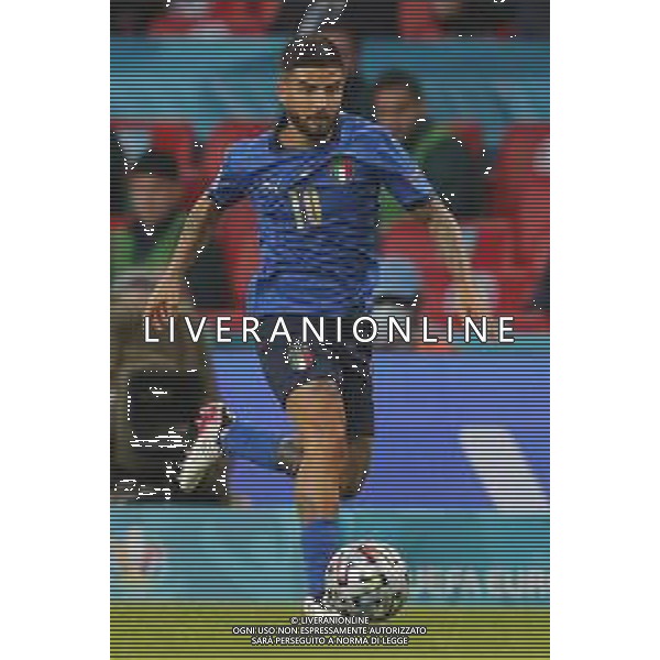 Campionato Europeo UEFA EURO 2020 gara semifinale ITALIA - SPAGNA del 06/07/2021 - nella foto: Insigne Lorenzo(Italia) ©Claudio Zamagni/Agenzia Aldo Liverani s.a.s. Insigne Lorenzo(Italia) during European UEFA Championship - UEFA Euro 2020 semifinal soccer match between Italy and Spain at Wembley Stadium in London on July 06 2021 photo credit by Claudio Zamagni/Aldo Liverani Photo Agency