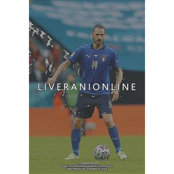 Campionato Europeo UEFA EURO 2020 gara semifinale ITALIA - SPAGNA del 06/07/2021 - nella foto: Bonucci Leonardo(Italia) ©Claudio Zamagni/Agenzia Aldo Liverani s.a.s. Bonucci Leonardo(Italia) during European UEFA Championship - UEFA Euro 2020 semifinal soccer match between Italy and Spain at Wembley Stadium in London on July 06 2021 photo credit by Claudio Zamagni/Aldo Liverani Photo Agency