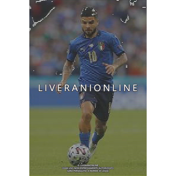 Campionato Europeo UEFA EURO 2020 gara semifinale ITALIA - SPAGNA del 06/07/2021 - nella foto: Insigne Lorenzo(Italia) ©Claudio Zamagni/Agenzia Aldo Liverani s.a.s. Insigne Lorenzo(Italia) during European UEFA Championship - UEFA Euro 2020 semifinal soccer match between Italy and Spain at Wembley Stadium in London on July 06 2021 photo credit by Claudio Zamagni/Aldo Liverani Photo Agency