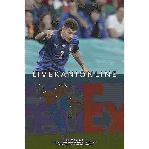 Campionato Europeo UEFA EURO 2020 gara semifinale ITALIA - SPAGNA del 06/07/2021 - nella foto: Di Lorenzo Giovanni(Italia) ©Claudio Zamagni/Agenzia Aldo Liverani s.a.s. Di Lorenzo Giovanni(Italia) during European UEFA Championship - UEFA Euro 2020 semifinal soccer match between Italy and Spain at Wembley Stadium in London on July 06 2021 photo credit by Claudio Zamagni/Aldo Liverani Photo Agency