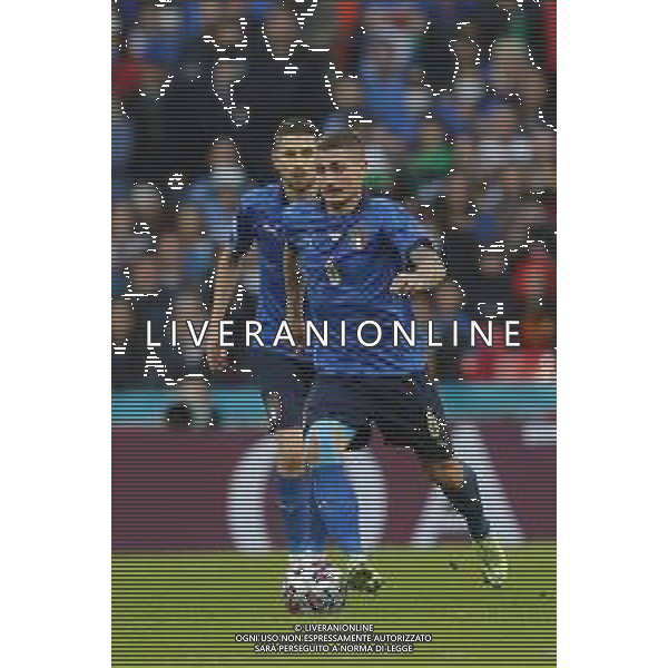 Campionato Europeo UEFA EURO 2020 gara semifinale ITALIA - SPAGNA del 06/07/2021 - nella foto: Verratti Marco (Italia) ©Claudio Zamagni/Agenzia Aldo Liverani s.a.s. Verratti Marco (Italia) during European UEFA Championship - UEFA Euro 2020 semifinal soccer match between Italy and Spain at Wembley Stadium in London on July 06 2021 photo credit by Claudio Zamagni/Aldo Liverani Photo Agency