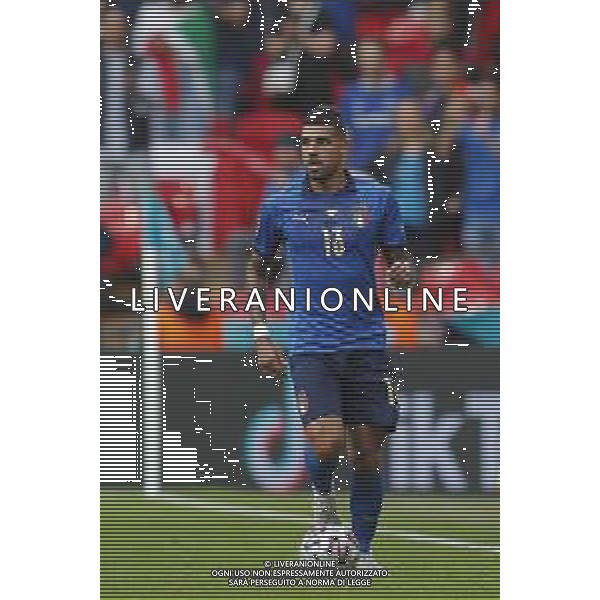 Campionato Europeo UEFA EURO 2020 gara semifinale ITALIA - SPAGNA del 06/07/2021 - nella foto: Emerson(Italia) ©Claudio Zamagni/Agenzia Aldo Liverani s.a.s. Emerson(Italia) during European UEFA Championship - UEFA Euro 2020 semifinal soccer match between Italy and Spain at Wembley Stadium in London on July 06 2021 photo credit by Claudio Zamagni/Aldo Liverani Photo Agency