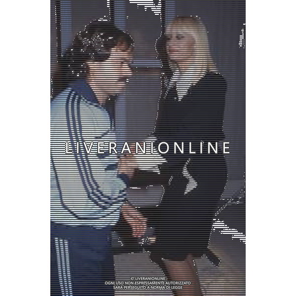 RAFFAELLA CARRA\' CANTANTE E ATTRICE - RETROSPETTIVA ANNI \'80 NELLA FOTO CON IL COMPAGNO SERGIO JAPINO NEL 1984 ©ARCHIVIO GIOVANNI LIVERANI /AG. ALDO LIVERANI SAS