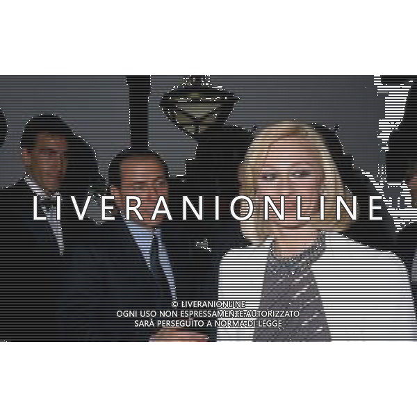 RAFFAELLA CARRA\' CANTANTE E ATTRICE - RETROSPETTIVA NELLA FOTO CON SILVIO BERLUSCONI NEL 1987 ©ARCHIVIO GIOVANNI LIVERANI /AG. ALDO LIVERANI SAS