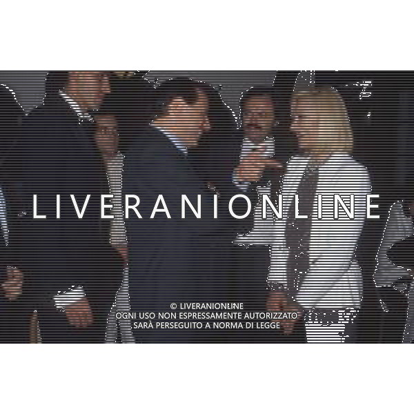 RAFFAELLA CARRA\' CANTANTE E ATTRICE - RETROSPETTIVA NELLA FOTO IL COMPAGNO SERGIO JAPINO CON SILVIO BERLUSCONI NEL 1987 ©ARCHIVIO GIOVANNI LIVERANI /AG. ALDO LIVERANI SAS