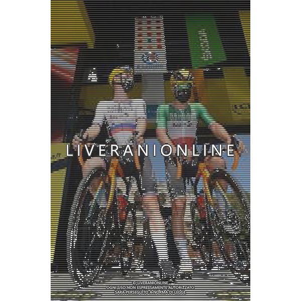 09-07-2021 Tour De France; Tappa 13 Nimes - Carcassonne; 2021, Bahrain - Victorious; Mohoric, Matej; Colbrelli, Sonny; Nimes; ©SIROTTI /AG. ALDO LIVERANI SAS