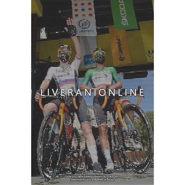 09-07-2021 Tour De France; Tappa 13 Nimes - Carcassonne; 2021, Bahrain - Victorious; Mohoric, Matej; Colbrelli, Sonny; Nimes; ©SIROTTI /AG. ALDO LIVERANI SAS