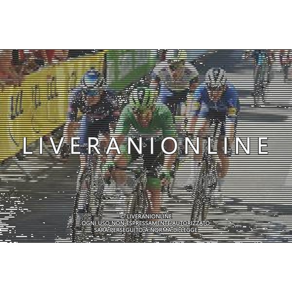 09-07-2021 Tour De France; Tappa 13 Nimes - Carcassonne; 2021, Deceuninck - Quick Step; 2021, Alpecin - Fenix; Cavendish, Mark; Morkov, Michael; Philipsen, Jasper; Carcassone; ©SIROTTI /AG. ALDO LIVERANI SAS