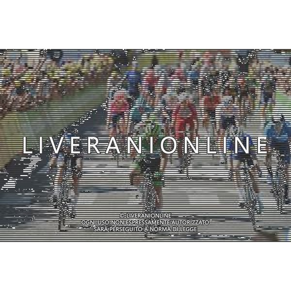 09-07-2021 Tour De France; Tappa 13 Nimes - Carcassonne; 2021, Deceuninck - Quick Step; 2021, Alpecin - Fenix; 2021, Movistar; Cavendish, Mark; Morkov, Michael; Philipsen, Jasper; Garcia Cortina, Ivan; Carcassone; ©SIROTTI /AG. ALDO LIVERANI SAS