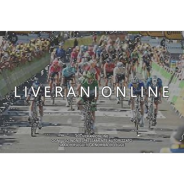 09-07-2021 Tour De France; Tappa 13 Nimes - Carcassonne; 2021, Deceuninck - Quick Step; 2021, Alpecin - Fenix; 2021, Movistar; Cavendish, Mark; Morkov, Michael; Philipsen, Jasper; Garcia Cortina, Ivan; Carcassone; ©SIROTTI /AG. ALDO LIVERANI SAS