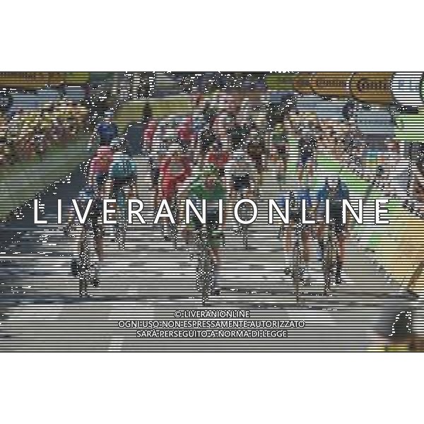 09-07-2021 Tour De France; Tappa 13 Nimes - Carcassonne; 2021, Deceuninck - Quick Step; 2021, Alpecin - Fenix; 2021, Movistar; Cavendish, Mark; Morkov, Michael; Philipsen, Jasper; Garcia Cortina, Ivan; Carcassone; ©SIROTTI /AG. ALDO LIVERANI SAS