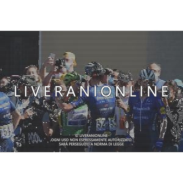 09-07-2021 Tour De France; Tappa 13 Nimes - Carcassonne; 2021, Deceuninck - Quick Step; Cavendish, Mark; Asgreen, Kasper; Morkov, Michael; Carcassonne; ©SIROTTI /AG. ALDO LIVERANI SAS