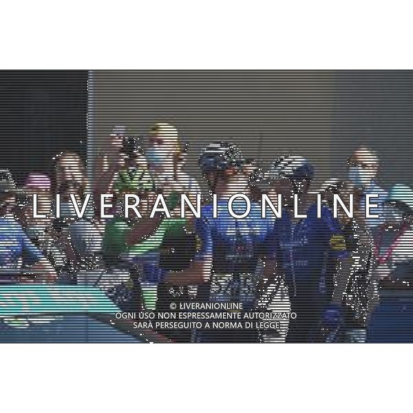 09-07-2021 Tour De France; Tappa 13 Nimes - Carcassonne; 2021, Deceuninck - Quick Step; Cavendish, Mark; Asgreen, Kasper; Morkov, Michael; Carcassonne; ©SIROTTI /AG. ALDO LIVERANI SAS