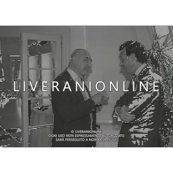 RETROSPETTIVA MASSIMO CELLINO PRESIDENTE CAGLIARI CALCIO NELLA FOTO MASSIMO CELLINO PRESIDENTE CAGLIARI CALCIO NELL\'ANNO 1994 CON ADRIANO GALLIANI AG ALDO LIVERANI SAS