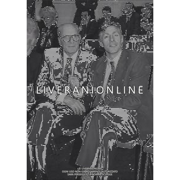 1992 MILANO GALA\' DEL CICLISMO NELLA FOTO ALFREDO MARTINI E FRANCESCO MOSER AG ALDO LIVERANI SAS