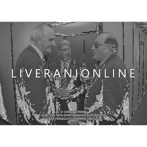 1995 MILANO SESSIONE ESTIVA DEL CALCIO MERCATO HOTEL FORTE CREST NELLA FOTO BOB LOVATI-MAUIZIO TURONE E PIERO AGGRADI AG ALDOLIVERANI SAS