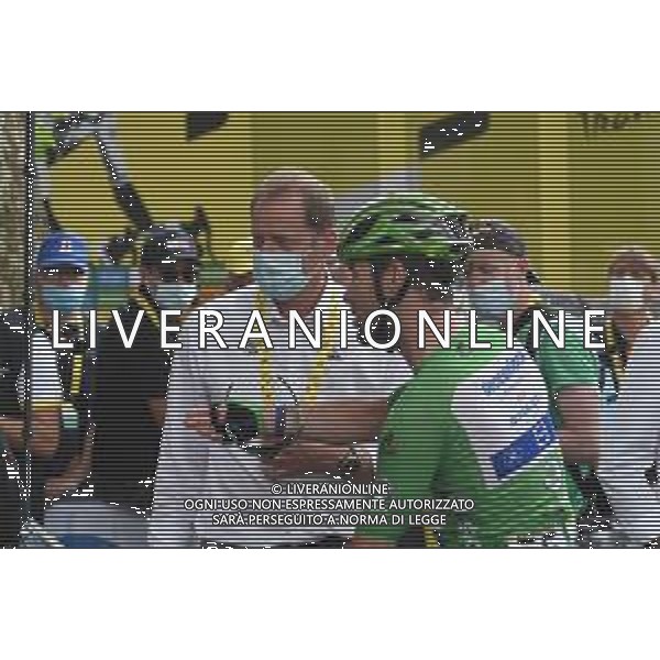 10-07-2021 Tour De France; Tappa 14 Carcassonne - Quillan; 2021, Deceuninck - Quick Step; Cavendish, Mark; Prudhomme, Christian; Quillan; ©SIROTTI/AGENZIA ALDO LIVERANI SAS