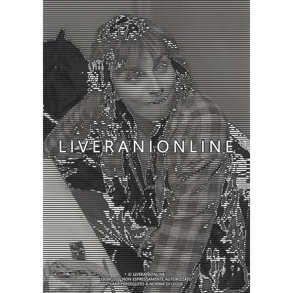 RETROSPETTIVA GIANNA NANNINI CANTANTE NELLA FOTO GIANNA NANNINI A MILANO NELL\'ANNO 1981 AG ALDO LIVERANI SAS