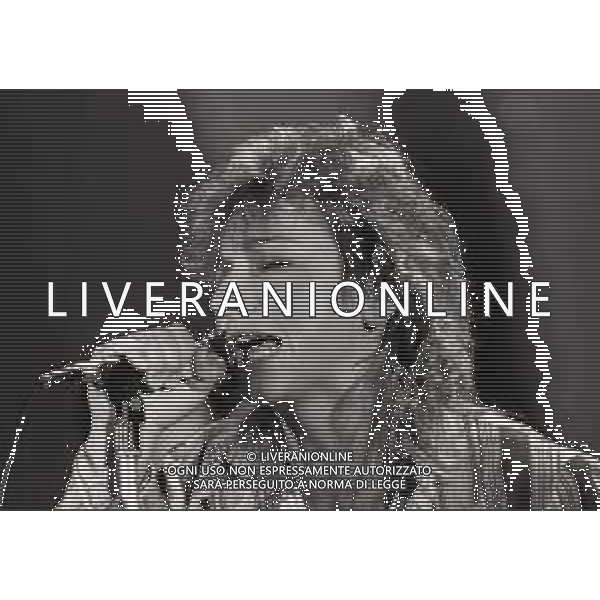 RETROSPETTIVA GIANNA NANNINI CANTANTE NELLA FOTO GIANNA NANNINI A SAINT VINCENT NELL\'ANNO 1981 AG ALDO LIVERANI SAS