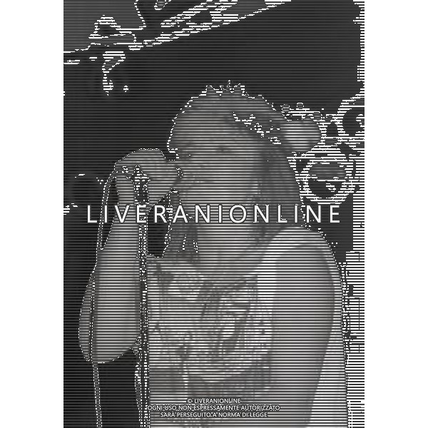 RETROSPETTIVA GIANNA NANNINI CANTANTE NELLA FOTO GIANNA NANNINI A MILANO NELL\'ANNO 1983 AG ALDO LIVERANI SAS