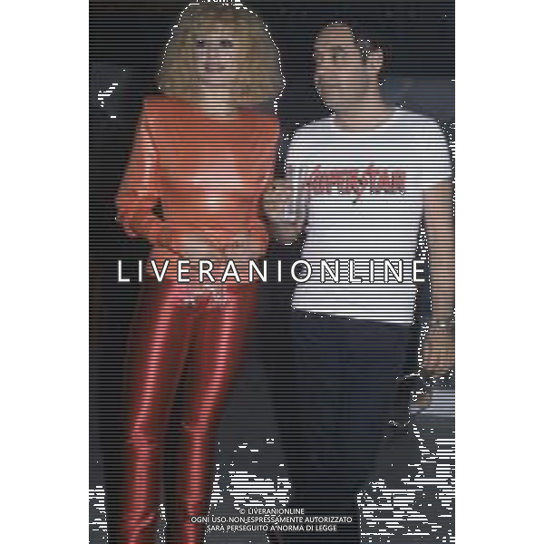 RAFFAELLA CARRA\' CANTANTE E ATTRICE - RETROSPETTIVA NELLA FOTO CON GIANNI BONCOMPAGNI NEL 1978 ©ARCHIVIO GIOVANNI LIVERANI /AG. ALDO LIVERANI SAS