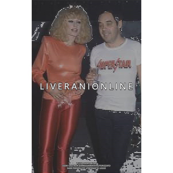 RAFFAELLA CARRA\' CANTANTE E ATTRICE - RETROSPETTIVA NELLA FOTO CON GIANNI BONCOMPAGNI NEL 1978 ©ARCHIVIO GIOVANNI LIVERANI /AG. ALDO LIVERANI SAS