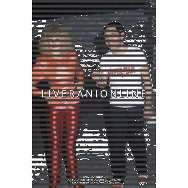 RAFFAELLA CARRA\' CANTANTE E ATTRICE - RETROSPETTIVA NELLA FOTO CON GIANNI BONCOMPAGNI NEL 1978 ©ARCHIVIO GIOVANNI LIVERANI /AG. ALDO LIVERANI SAS