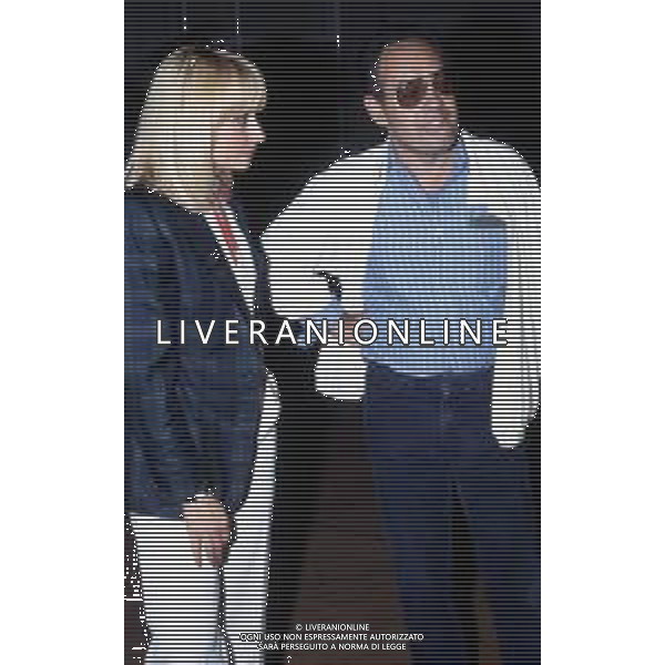 RAFFAELLA CARRA\' CANTANTE E ATTRICE - RETROSPETTIVA NELLA FOTO CON GIANNI BONCOMPAGNI NEL 1983 ©ARCHIVIO GIOVANNI LIVERANI /AG. ALDO LIVERANI SAS