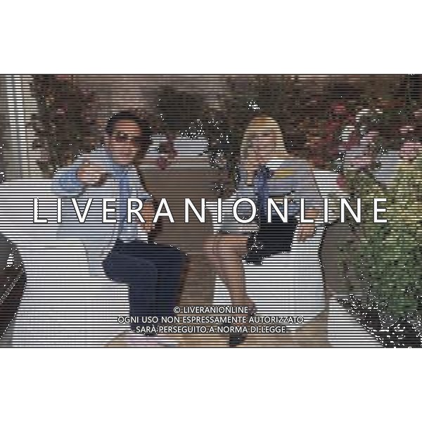 RAFFAELLA CARRA\' CANTANTE E ATTRICE - RETROSPETTIVA NELLA FOTO CON GIANNI BONCOMPAGNI NEL 1983 ©ARCHIVIO GIOVANNI LIVERANI /AG. ALDO LIVERANI SAS