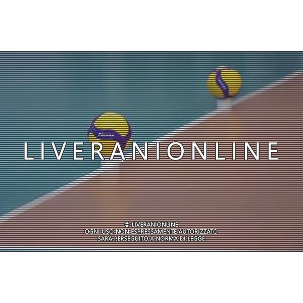 MarianiL/LMedia - Friendly match 2021 - Italy vs Argentina - Italian Volleyball National Team 10 July 2021 - Palasport Cisterna, cisterna, Italy Photo showing: volleyball @MarianiL/LMedia/AG. ALDO LIVERANI SAS