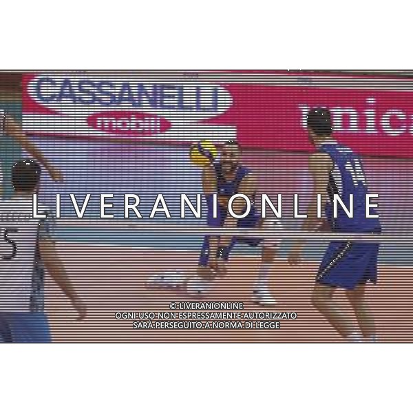 MarianiL/LMedia - Friendly match 2021 - Italy vs Argentina - Italian Volleyball National Team 10 July 2021 - Palasport Cisterna, cisterna, Italy Photo showing: Osmany Juantorena (Italy) @MarianiL/LMedia/AG. ALDO LIVERANI SAS