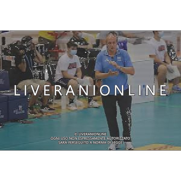 MarianiL/LMedia - Friendly match 2021 - Italy vs Argentina - Italian Volleyball National Team 10 July 2021 - Palasport Cisterna, cisterna, Italy Photo showing: head coach Marcelo Mendez (Argentina) @MarianiL/LMedia/AG. ALDO LIVERANI SAS