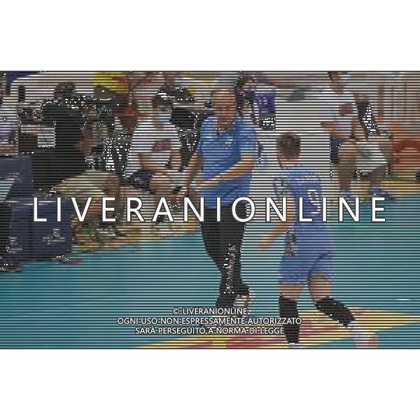 MarianiL/LMedia - Friendly match 2021 - Italy vs Argentina - Italian Volleyball National Team 10 July 2021 - Palasport Cisterna, cisterna, Italy Photo showing: head coach Marcelo Mendez (Argentina) @MarianiL/LMedia/AG. ALDO LIVERANI SAS
